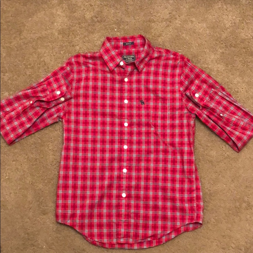 ♦️ Abercrombie & Fitch♦️ muscle fit collared shirt